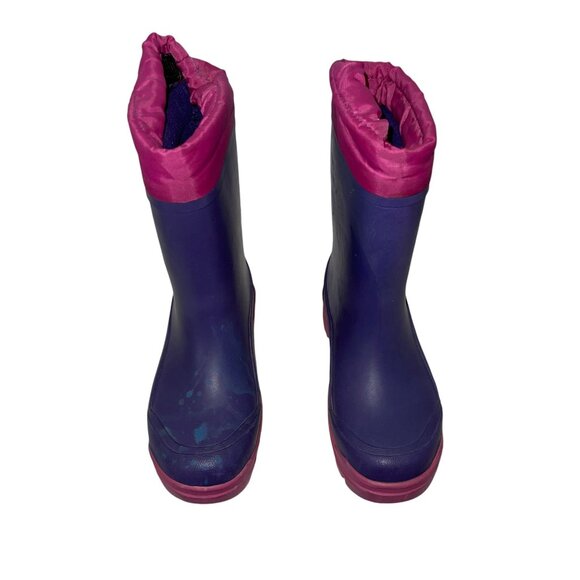 Stride Rite Pink Purple Winter Boots Toddler Girls 11M Solid Removable Inserts - Picture 3 of 10